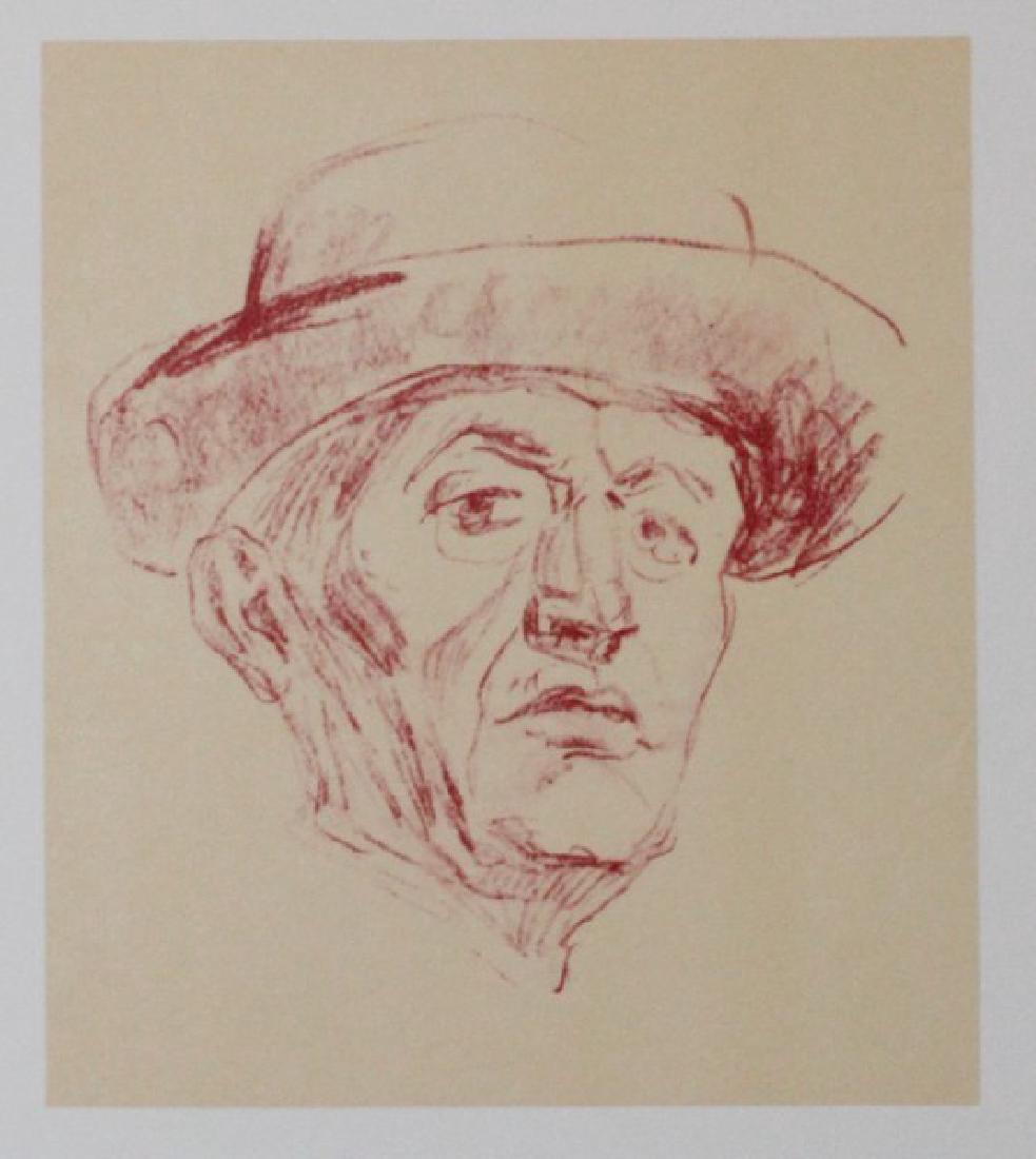 Portrait with Hat - Edvard Munch
