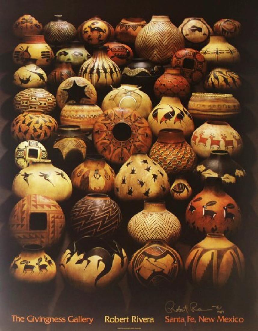 Potty - Robert Rivera Hand Signed Poster: Artist: Robert Rivera, Title: Pottery, Medium: Giclee Poster Print, Hand Signed by the artist. Size: 30 x 24 Inches