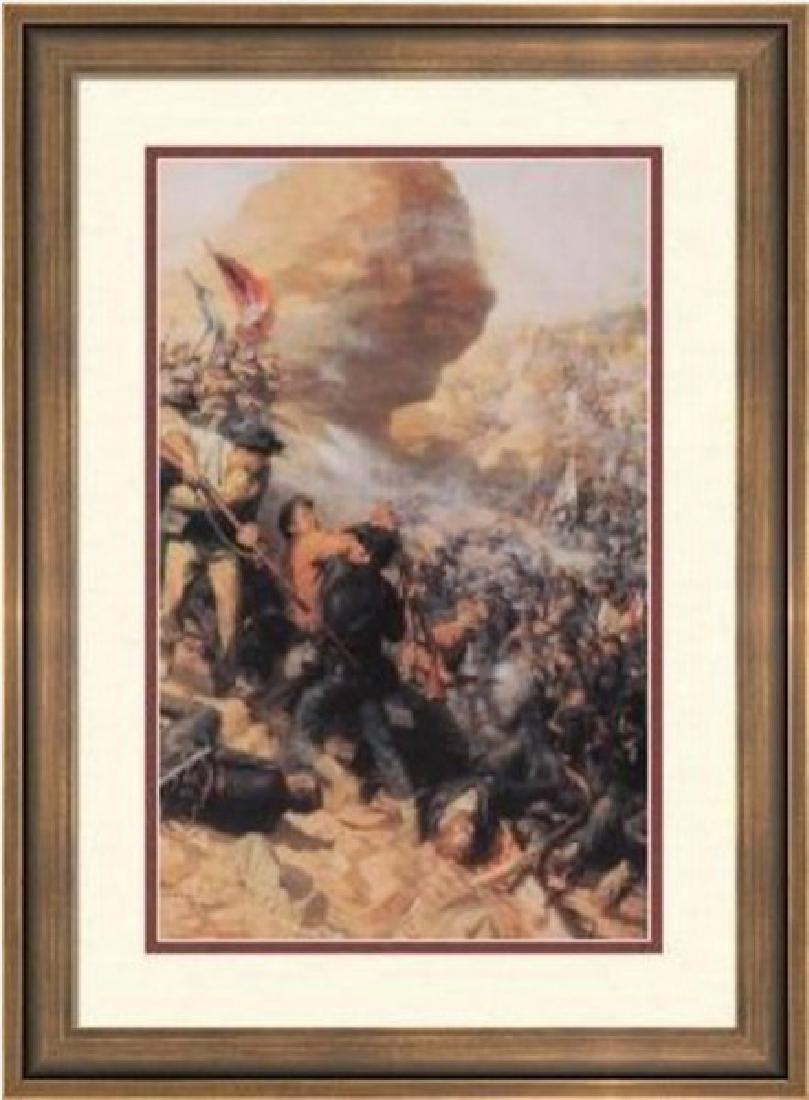 Battle of the Crater by Tom Lovell: Limited Edition Lithograph (448/1500) Hand Signed and Individually Numbered by the artist, Publisher: The Greenwich Workshop Size Approx. 31' x 21' Inches