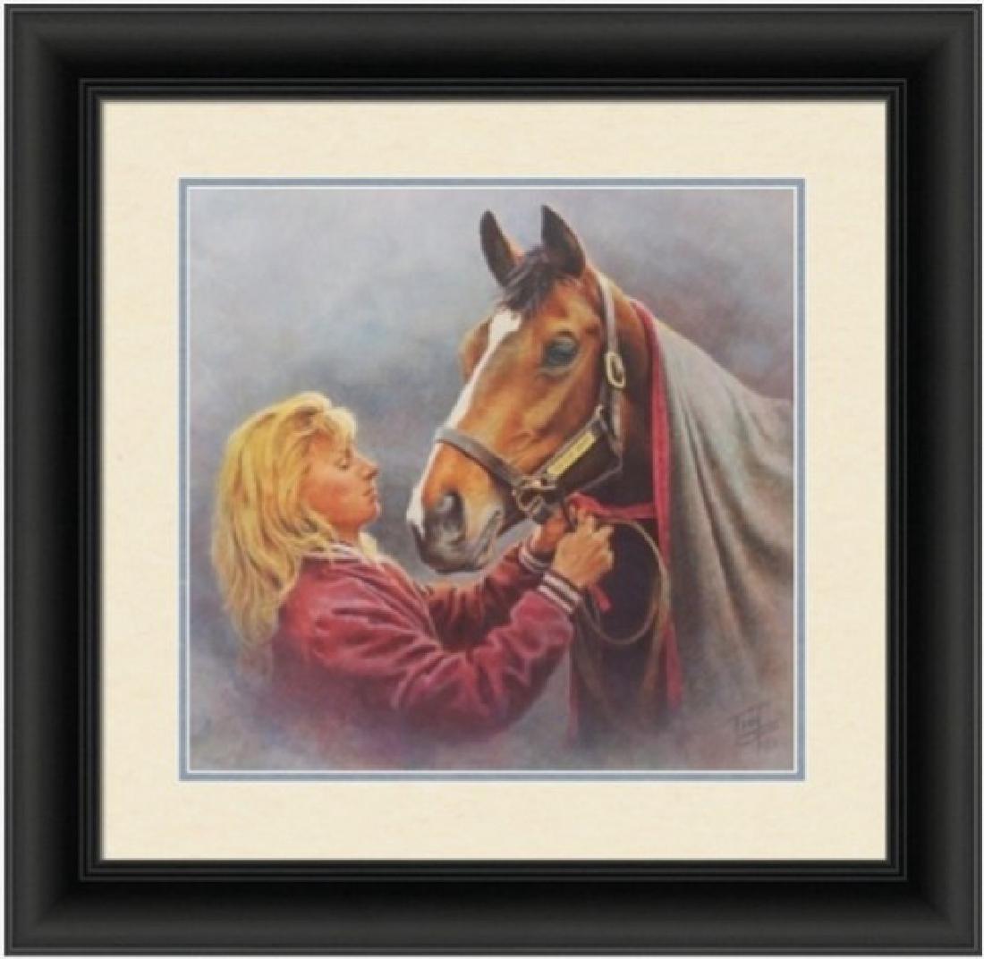 A Candle in The Wind by Fred Stone: Limited Edition Lithograph (913/1500) Hand Signed and Individually Numbered by the artist, Publisher: Unknown Size Approx. 23' x 23' Inches