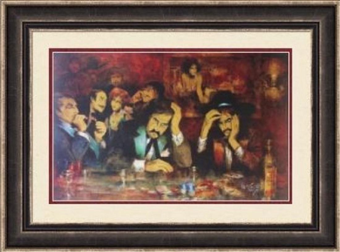 Double Signed Mc Carty - Money Talks BS Walks: Fine art print on paper by artist Mc Carty titled Money Talks BS Walks. This beautiful work is hand signed, facsimile signed and unframed. The unframed dimensions are approx 26 x 40 inches. An in-hous