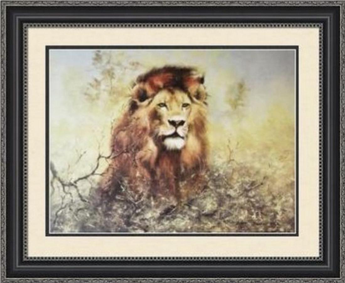 Hand Signed Ltd Ed Peter Darro - Simba: Lithograph on paper by artist Peter Darro titled Simba. This beautiful work is hand signed by the artist in a limited edition of numbered impressions and unframed. The unframed dimensions are approx 2