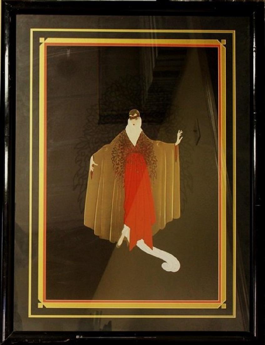 Place de L'Opera - Art Deco - Erte: Artist: Erte Title: Place de L'Opera Medium: Lithograph Signature: Unsigned Size: 43 x 33 Inches Certificate of Authenticity Included Romain de Tirtoff (Nov 1892 â€“ April 1990) was a Russian-bor