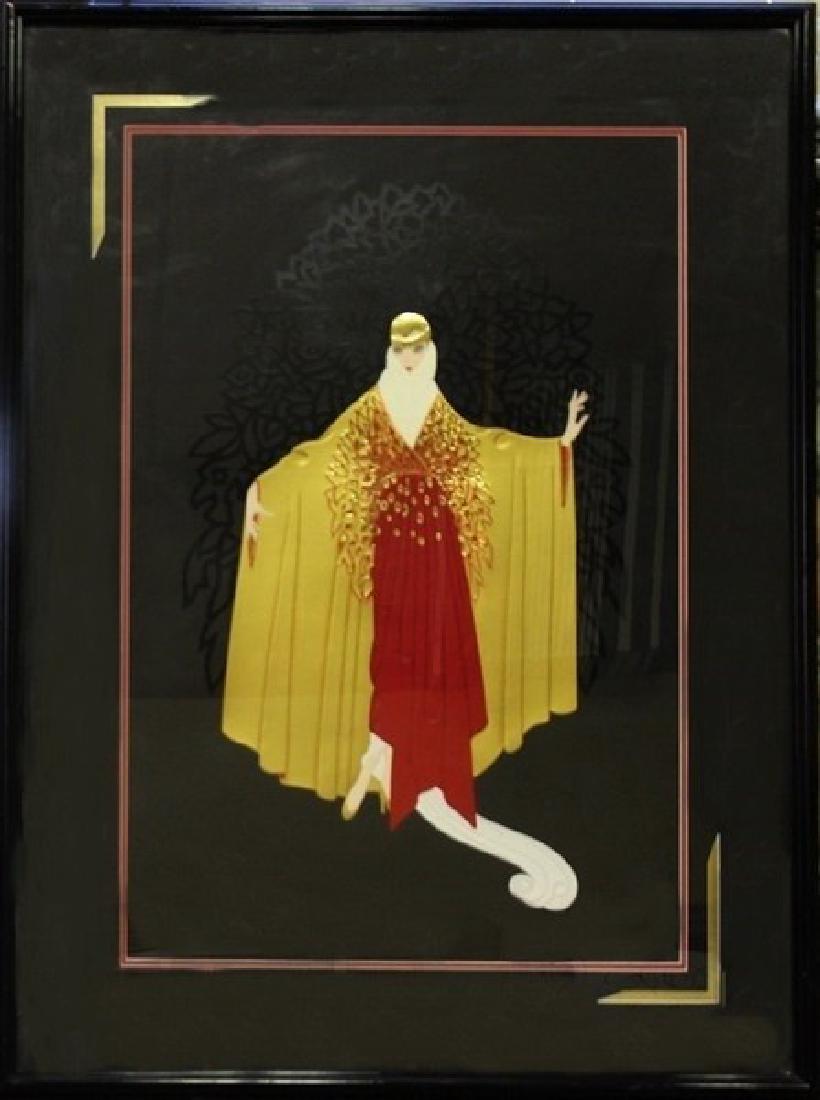 Place de L'Opera - Art Deco - Erte: Artist: Erte Title: Place de L'Opera Medium: Lithograph Signature: Hand Signed Size: 47 x 36 Inches Certificate of Authenticity Included