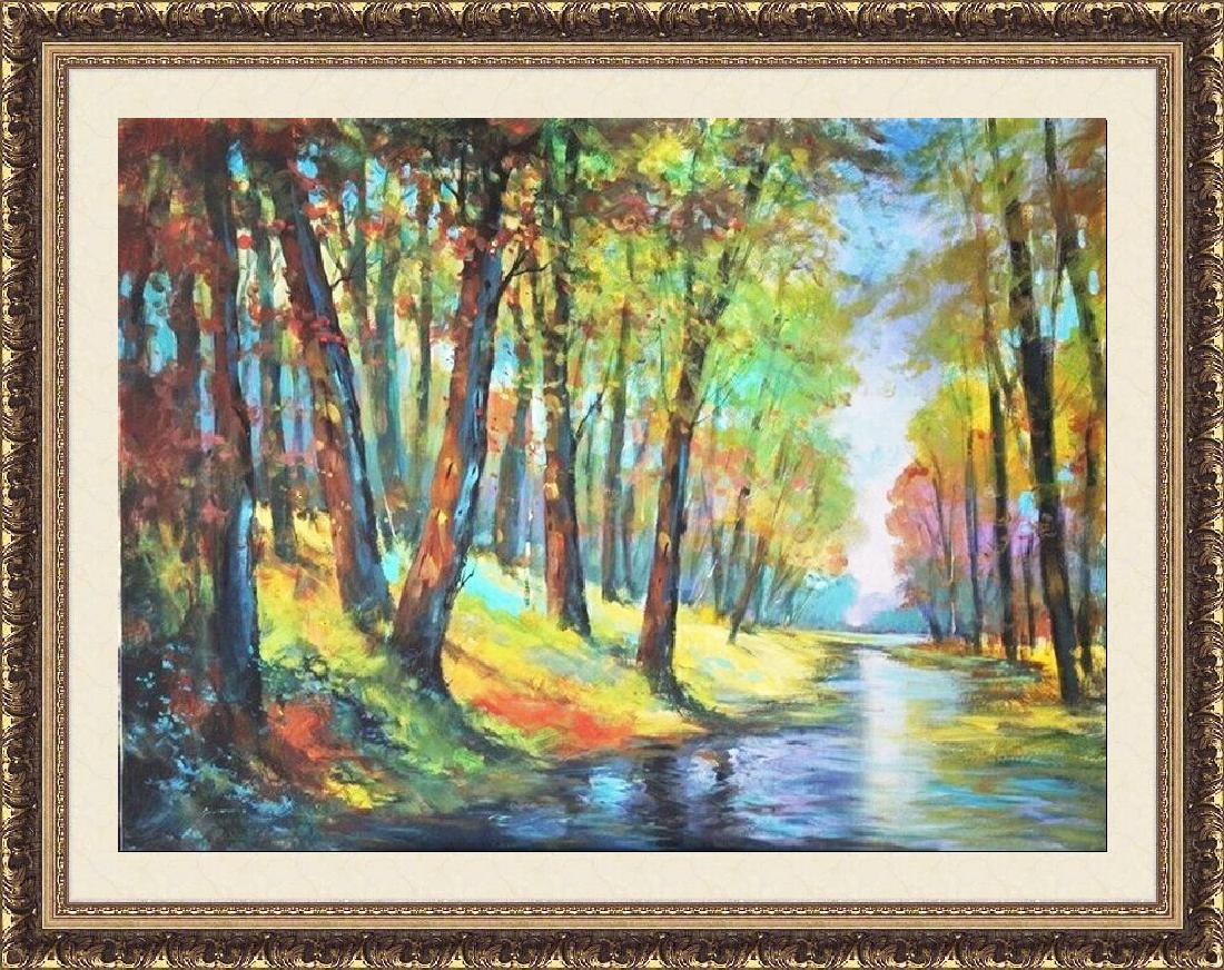 Divided Nature - Michael Schofield 40x30: Original, Oil Painting on Canvas, Hand Signed by the artist Michael Schofield, Size Approx. 40 x 30 Inches Certificate of Authenticity Included, (comes with Image of Artist holding the Painting!)