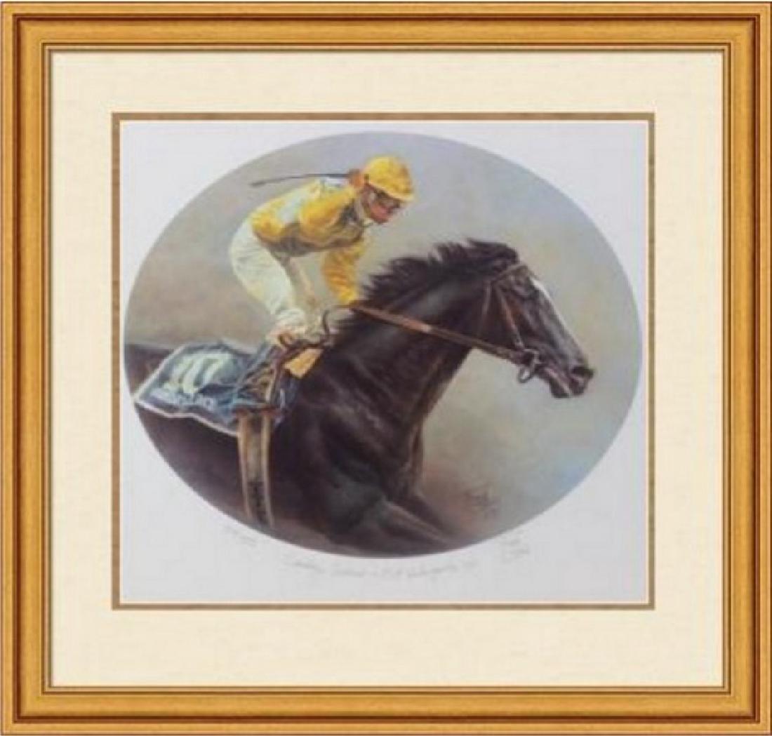 Sunday Silence by Fred Stone: Limited Edition Lithograph (914/950) Hand Signed and Individually Numbered by the artist, Publisher: Unknown Size Approx. 22' x 24' Inches