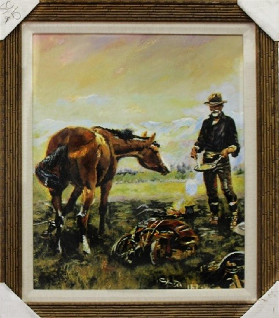 Partners - Charles M. Russell: Artist: CM Russell (Charles Marion Russell 1864-1926) Title: Partners Medium: Giclee Print on Canvas Signature: Signed Size: 30 x 26 Inches Certificate of Authenticity Included