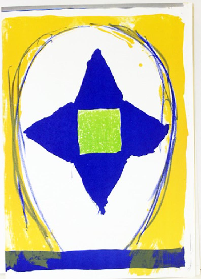 Original Lithograph Kimber Smith: Original lithograph from One Cent Life portfolio. Circa 1964, full sheet size approx 16 1/4 x 22 3/4 inches, folded sheet size approx 16 1/4 x 11 1/2 inches. Color lithograph on paper. This includes: