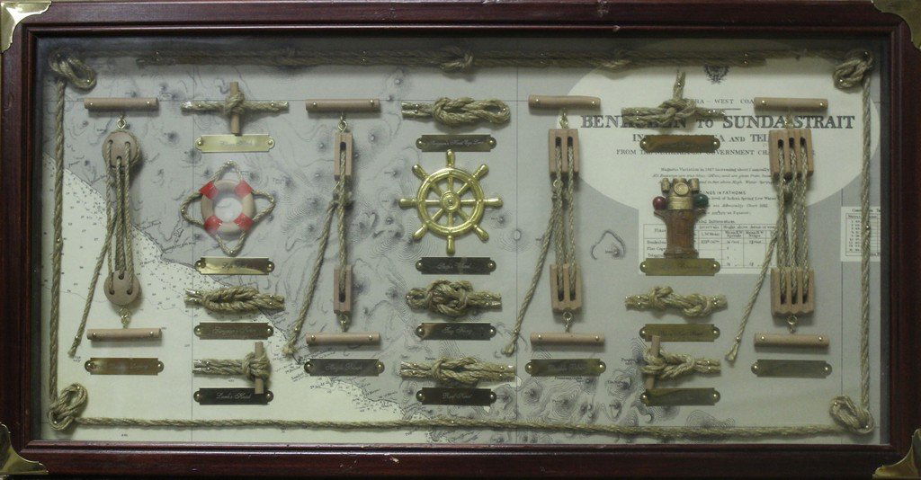 Sailor Knots II - Collectible: Sailor Knots Examples, Very cool Collectible for a converstation piece, Size approx. 25 x 12 Inches Comes with a Certificate of Authenticity