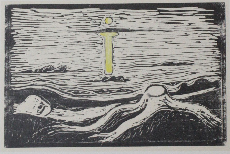 Mystical Shore 1897' - Edvard Munch: Artist: Edvard Munch (Norwegian 1863-1944), Title: Mystical Shore 1897', Medium: Lithograph Print, Edition: n/a, Size: 8 x 12 In.