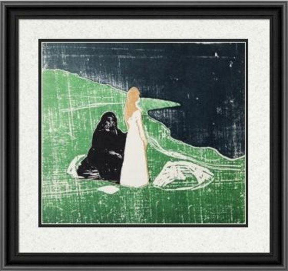 Two Woman on the Shore, 1898 - E. Munch: Two Woman on the Shore, 1898 Artist: Edvard Munch (Norwegian 1863-1944) Medium: Giclee Tribute Print (after the artist) Printed: after 1991 Dimensions: 8 x 10 Inches This Giclee Tribute Prin
