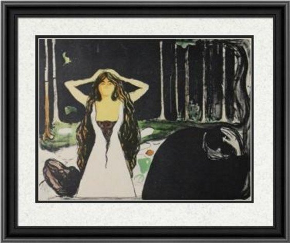 Ashes II (After The Fall) 1899' -Edvard Munch: Ashes II (After The Fall) 1899 Artist: Edvard Munch (Norwegian 1863-1944) Medium: Giclee Tribute Print (after the artist) Printed: after 1991 Dimensions: 12 x 10 Inches This Giclee Tribute P