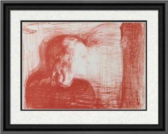 The Sick Child I, 1885'- Edvard Munch: The Sick Child I 1885 Artist: Edvard Munch (Norwegian 1863-1944) Medium: Giclee Tribute Print (after the artist) Printed: after 1991 Dimensions: 8 x 10 Inches This Giclee Tribute Print Comes