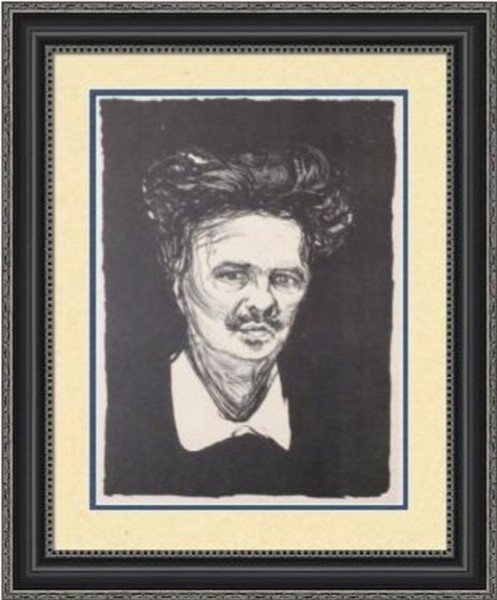 August Strindberg 1896 - Edvard Munch: August Strindberg â€“ 1896 Artist: Edvard Munch (Norwegian 1863-1944) Medium: Giclee Tribute Print (after the artist) Printed: after 1991 Dimensions: 8 x 10 Inches This Giclee Tribute Print
