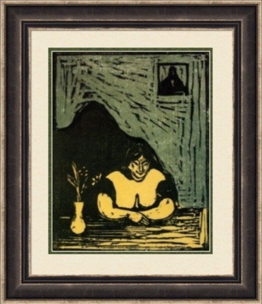 The Fat Whore 1899 - Edvard Munch: The Fat Whore, 1899 Artist: Edvard Munch (Norwegian 1863-1944) Medium: Giclee Tribute Print (after the artist) Printed: after 1991 Dimensions: 9 x 7 Inches This Giclee Tribute Print Comes Pr