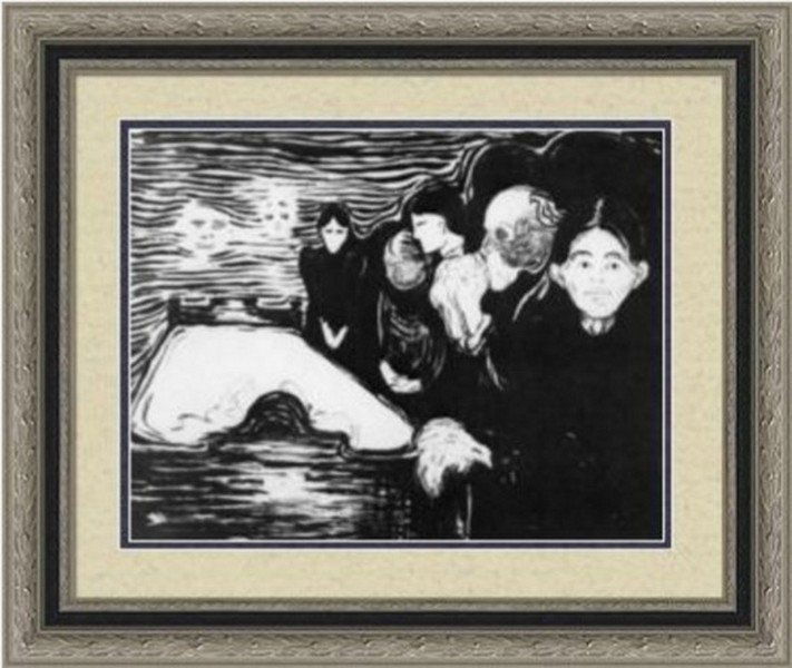 By The Deathbed 1896 - Edvard Munch: By The Deathbed - 1896 Artist: Edvard Munch (Norwegian 1863-1944) Medium: Giclee Tribute Print (after the artist) Printed: after 1991 Dimensions: 16 x 11 Inches This Giclee Tribute Print Co