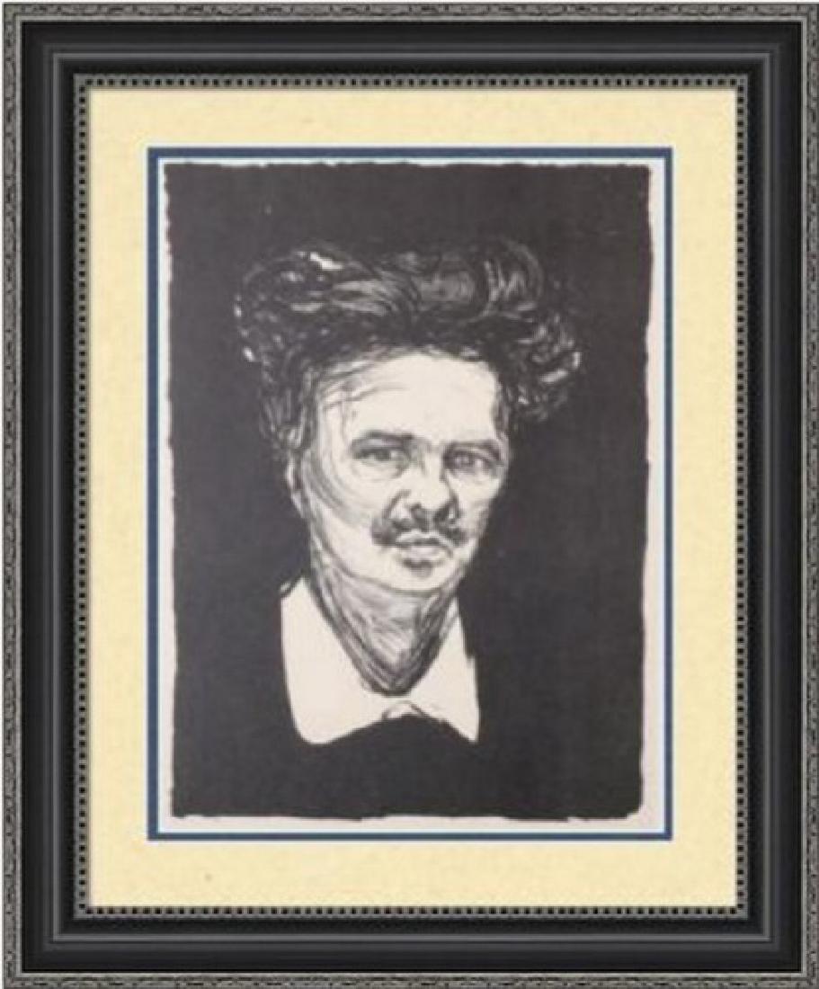 August Strindberg 1896 - Edvard Munch: Title: August Strindberg â€“ 1896 Artist: Edvard Munch (Norwegian 1863-1944) Medium: Giclee Print Printed: 1991 (after) Size: 10 x 8 Inches Lot Description: Edvard Munch Tribute Print This High R