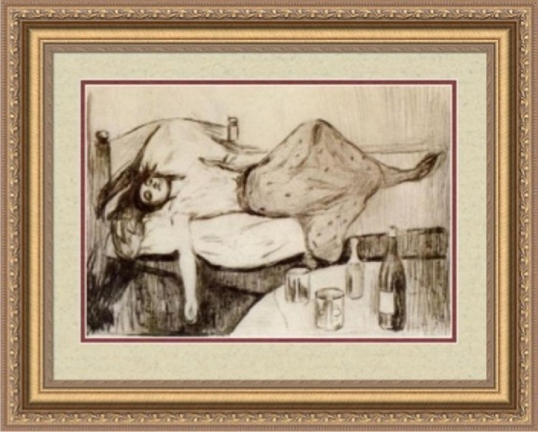 The Day After 1895 - Edvard Munch: Title: The Day After - 1896 Artist: Edvard Munch (Norwegian 1863-1944) Medium: Giclee Print Printed: 1991 (after) Size: 13 x 12 Inches Lot Description: Edvard Munch Tribute Print This High Resolution