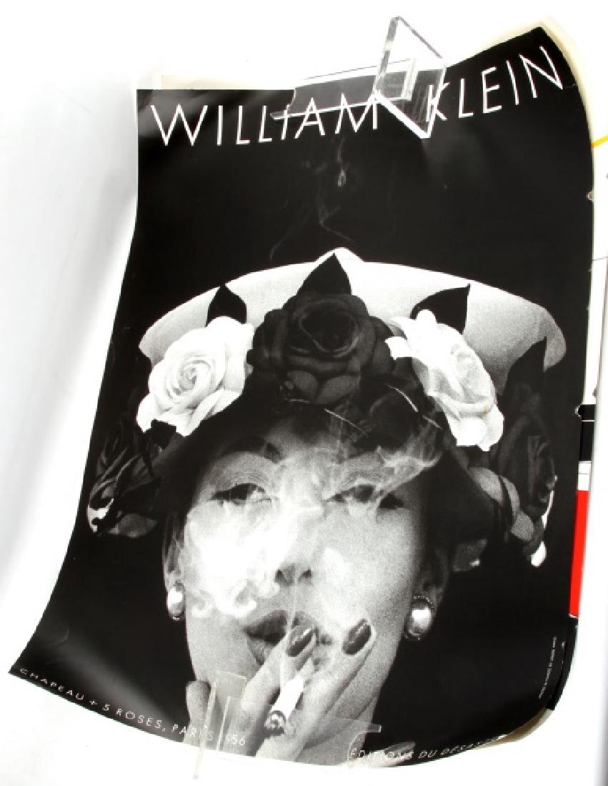 2 POSTERS WILLIAM KLEIN & RIETVELD ART EDITIONS: Two posters produced by Editions du Desastre in Paris c.1980s. WIlliam Klein's Chapeau + 5 Roses, Paris 1956; folded corner, some slight ripples. Garret Reitveld's Schroder Haus, 1925; very good condi