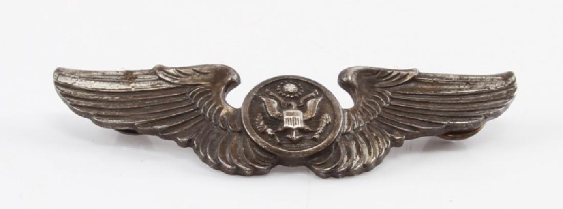 VIETNAM KIA PILOT CLUTCH BACK WINGS & PAPER WORK: Document states "Died 2 October 1969 in Vietnam while pilot of a military aircraft which crashed" signed by Major General Wickham.