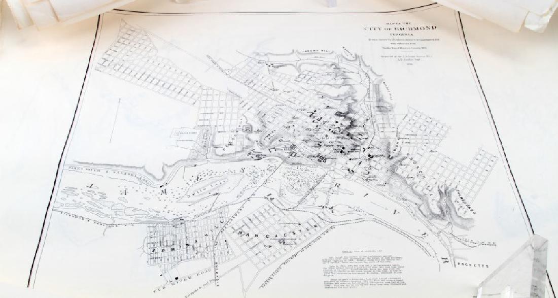 LOT OF 20 VINTAGE & ANTIQUE UNITED STATES MAPS: Lot includes maps of Fort Thunderbolt, North Florida, Selected Civil War map of Eastern US, Manassas Junction, Charleston Harbor, South Carolina and Georgia, Southeastern Virginia, Richmond Virginia, 
