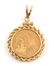1925 GOLD $2.50 INDIAN MOUNTED COIN PENDANT