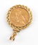 1925 GOLD $2.50 INDIAN MOUNTED COIN PENDANT - 3