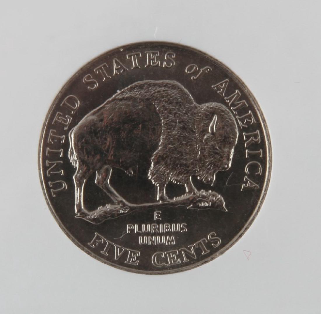 2005 D REVERSE DIE GOUGE MINT ERROR NICKEL NGC MS6: NGC Encapsulated MS-66, rare recent error coin.