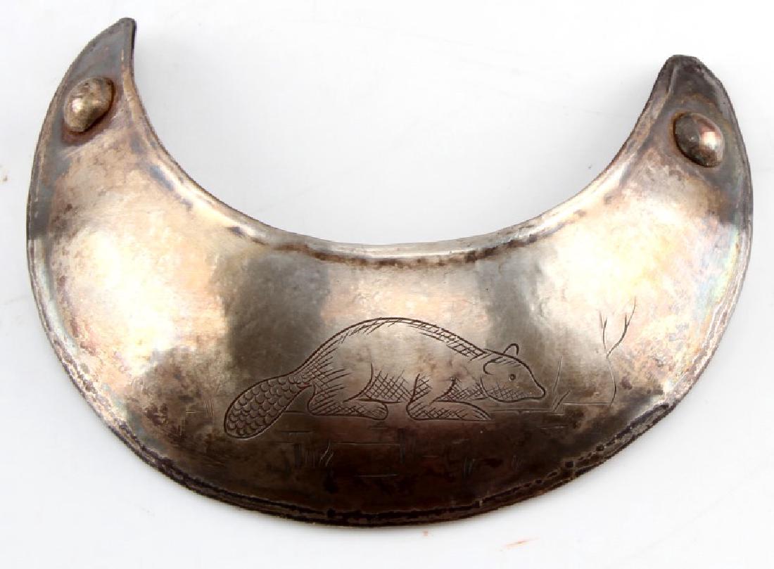 NATIVE AMERICAN SILVER TRADE W BEAVER