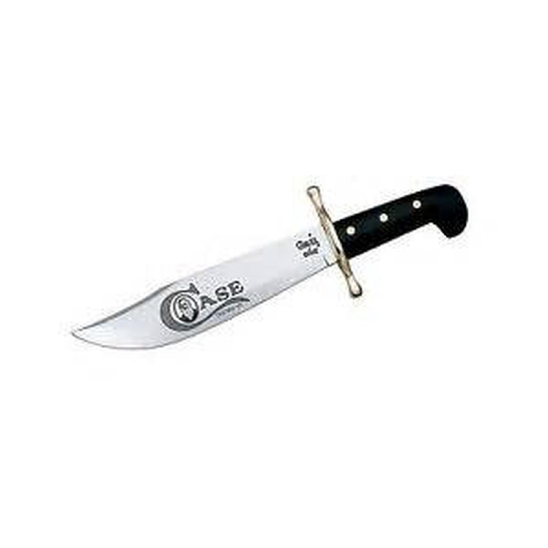 CASE XX CUTLERY 00311 BLK BOWIE KNIFE WITH SHEATH: One Case 00311, new in box.