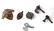 WWII GERMAN DRESDEN TIN CANNISTER AND PINS - 2