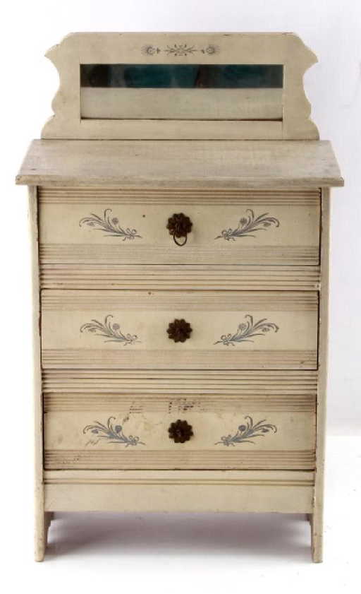 Antique Doll Dresser With Mirror Henry H Sheip