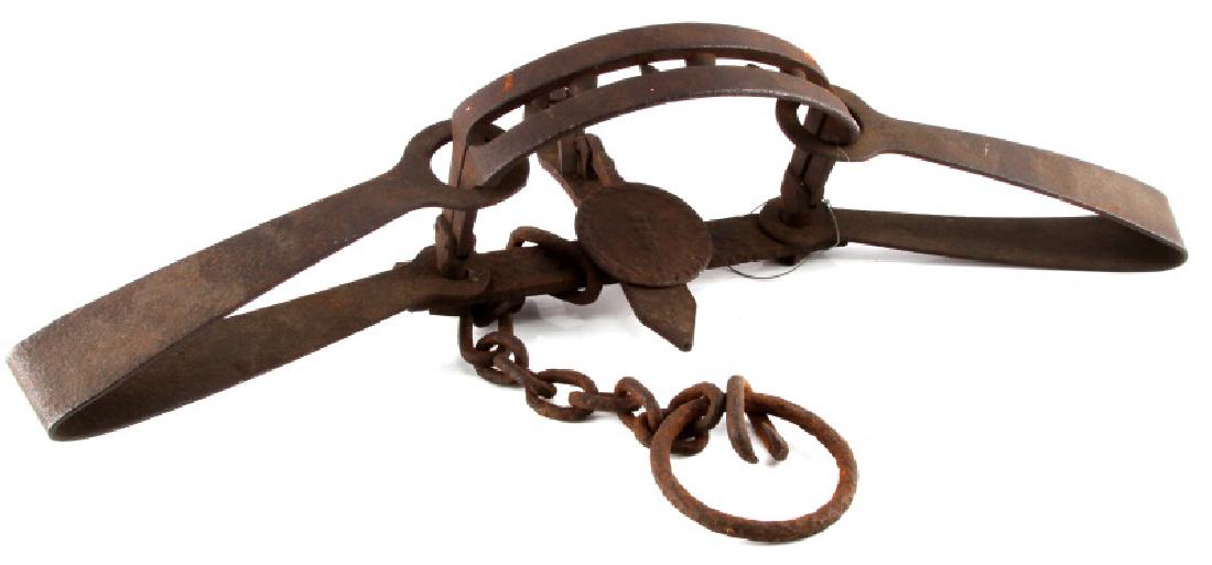 ANTIQUE NEWHOUSE NO 15 BEAR TRAP 34 INCHES: Measures about 34 inches, good working condition.