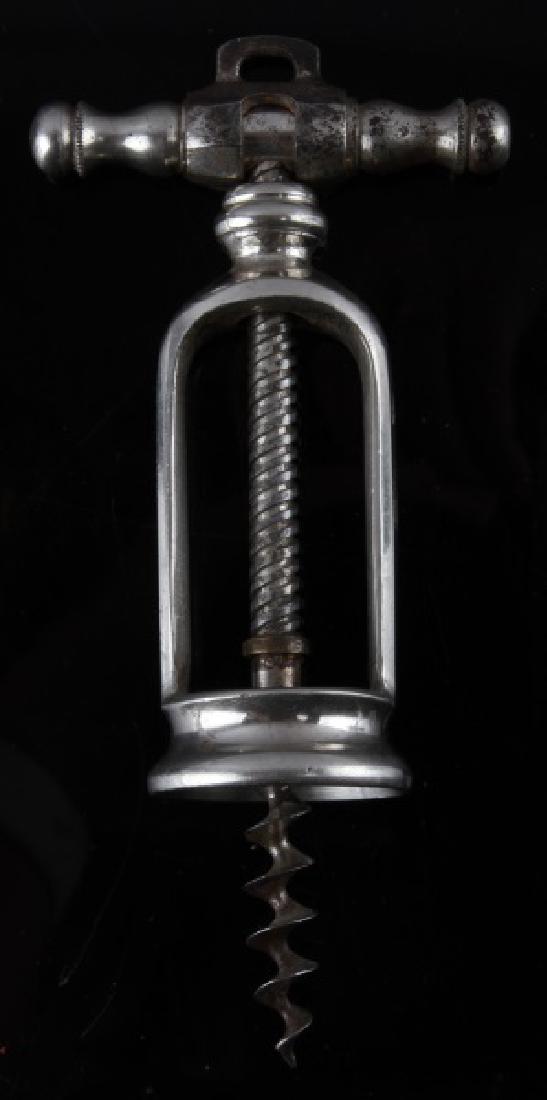 3RD REICH WAFFEN SS LEIBSTADARD HITLER CORKSCREW: German WWII Third Reich period Waffen SS Leibstadard "Adolf Hitler" corkscrew. Makers marks on one side and other side inscribed with "St. kp. / L. SS. "A.H." Some age wear/ tarnish and rust. Unauthen