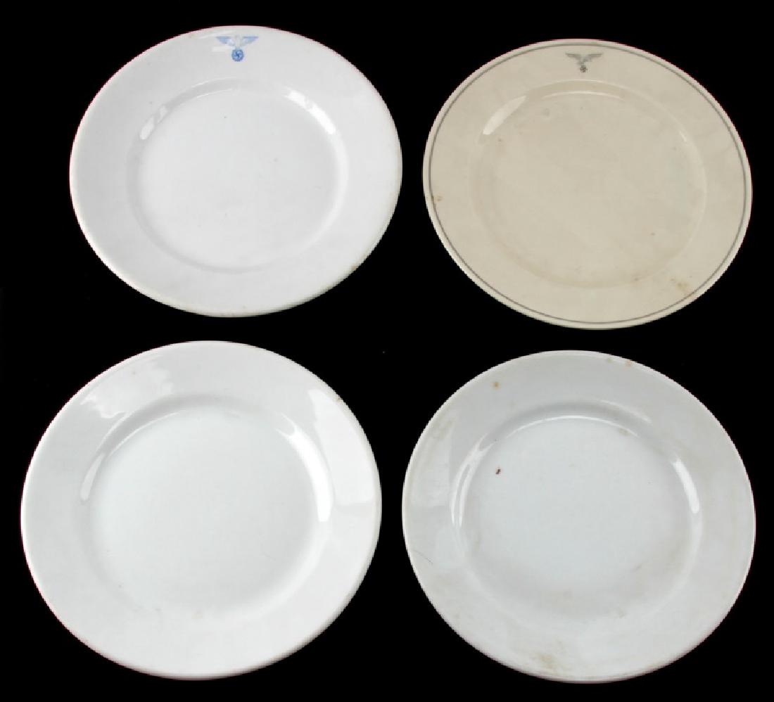 WWII GERMAN THIRD REICH DINNER PLATE LOT OF 4