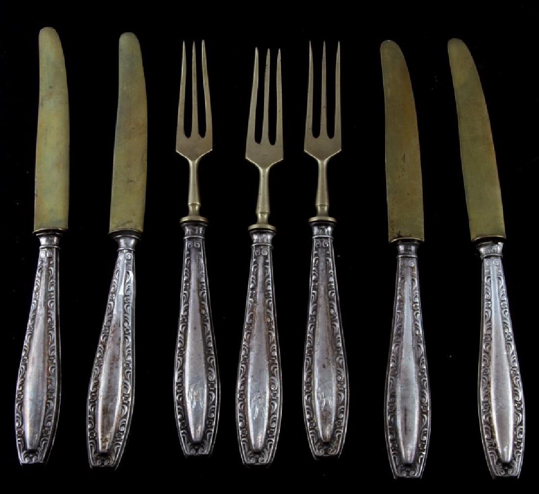 7 HITLER SILVERWARE PIECES MONOGRAMMED AH GERMANY