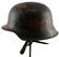 WWII GERMAN 3RD REICH WAFFEN SS M42 COMBAT HELMET - 2