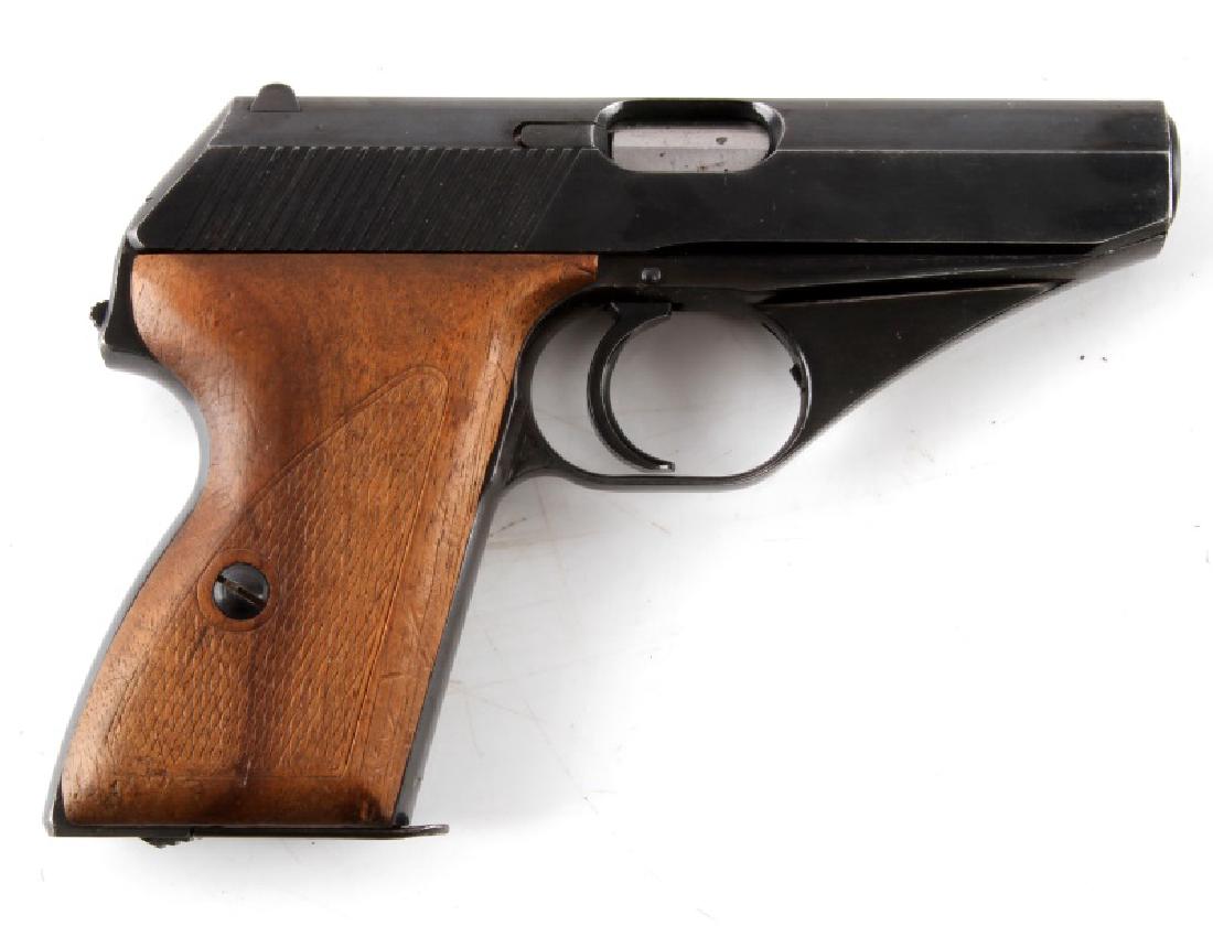 GERMAN MASUER HSC 7.65MM PISTOL WAFFENAMT: German WWII Mauser Hsc. Chambered in 7.65mm. Features Waffenamt on trigger frame next to grip. Bluing is very strong with minor wear. Slide reads "Mauser Werke A.G. Oberndorf a.N. Mod. HSc Kal 7,65mm"