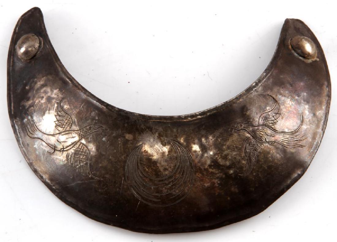 NATIVE AMERICAN ETCHED SILVER TRADE