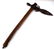 ANTIQUE FRENCH FUR TRADE PIPE AXE AX TOMAHAWK - 2