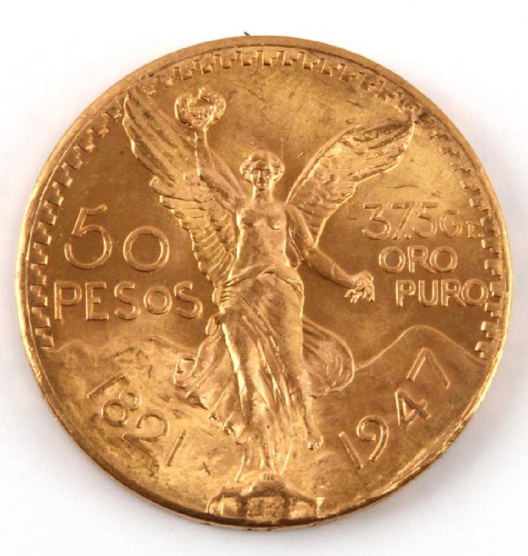 1821 TO 1947 MEXICO 50 PESOS GOLD COIN 1821-to-1947-mexico-50-pesos-gold-coin