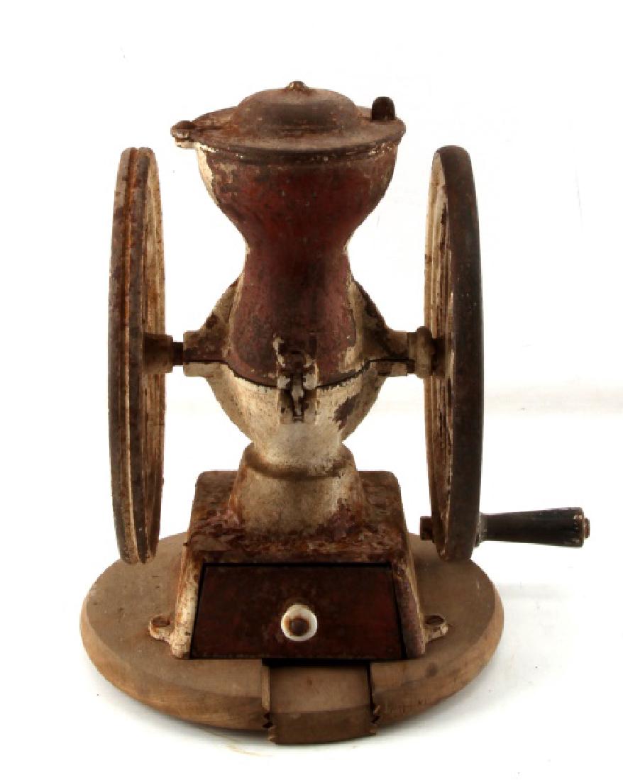 ANTIQUE ENTERPRISE CAST IRON COFFEE GRINDER