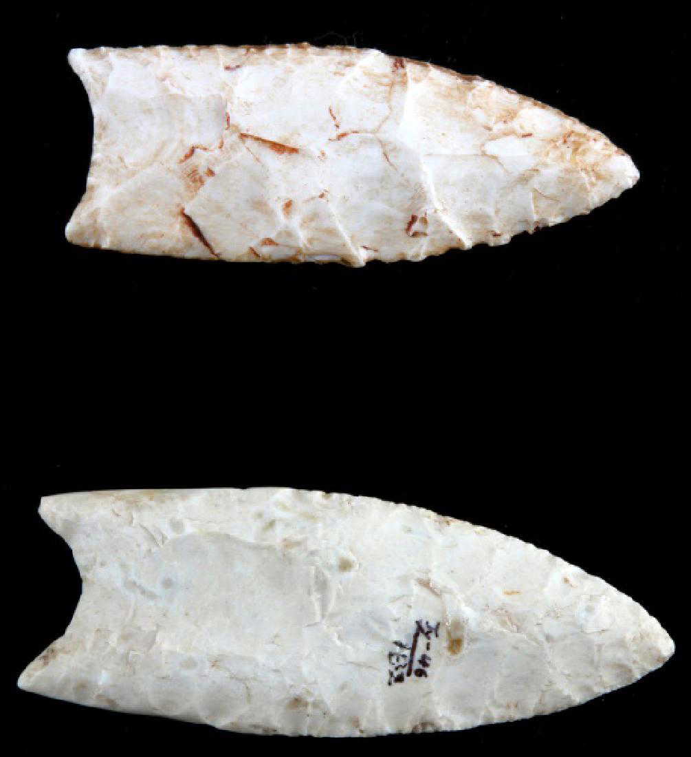 PALEO CLOVIS ARROWHEAD POINTS LOT OF 2 JESS READY
