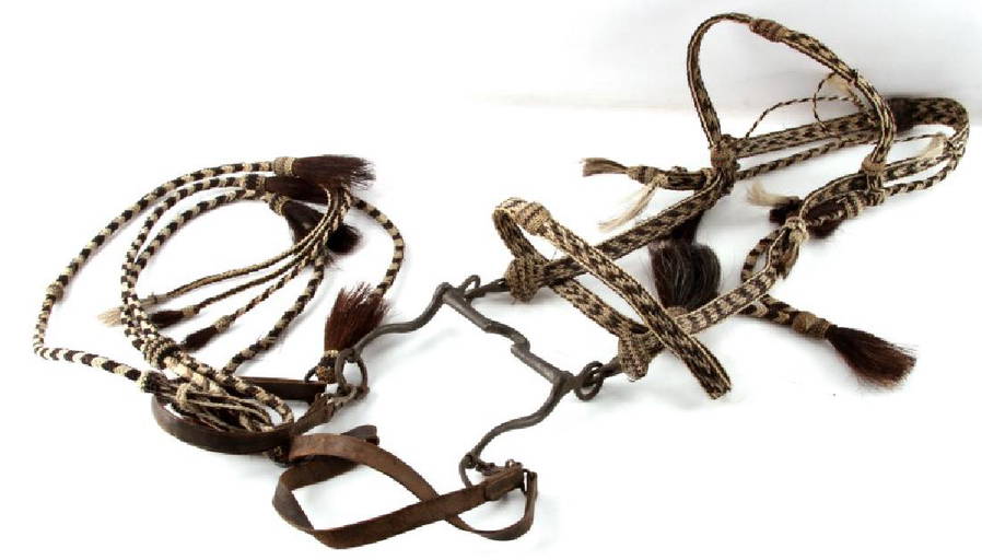 ANTIQUE WALLA WALLA PRISON MADE HORSEHAIR BRIDLE Dec 15, 2017