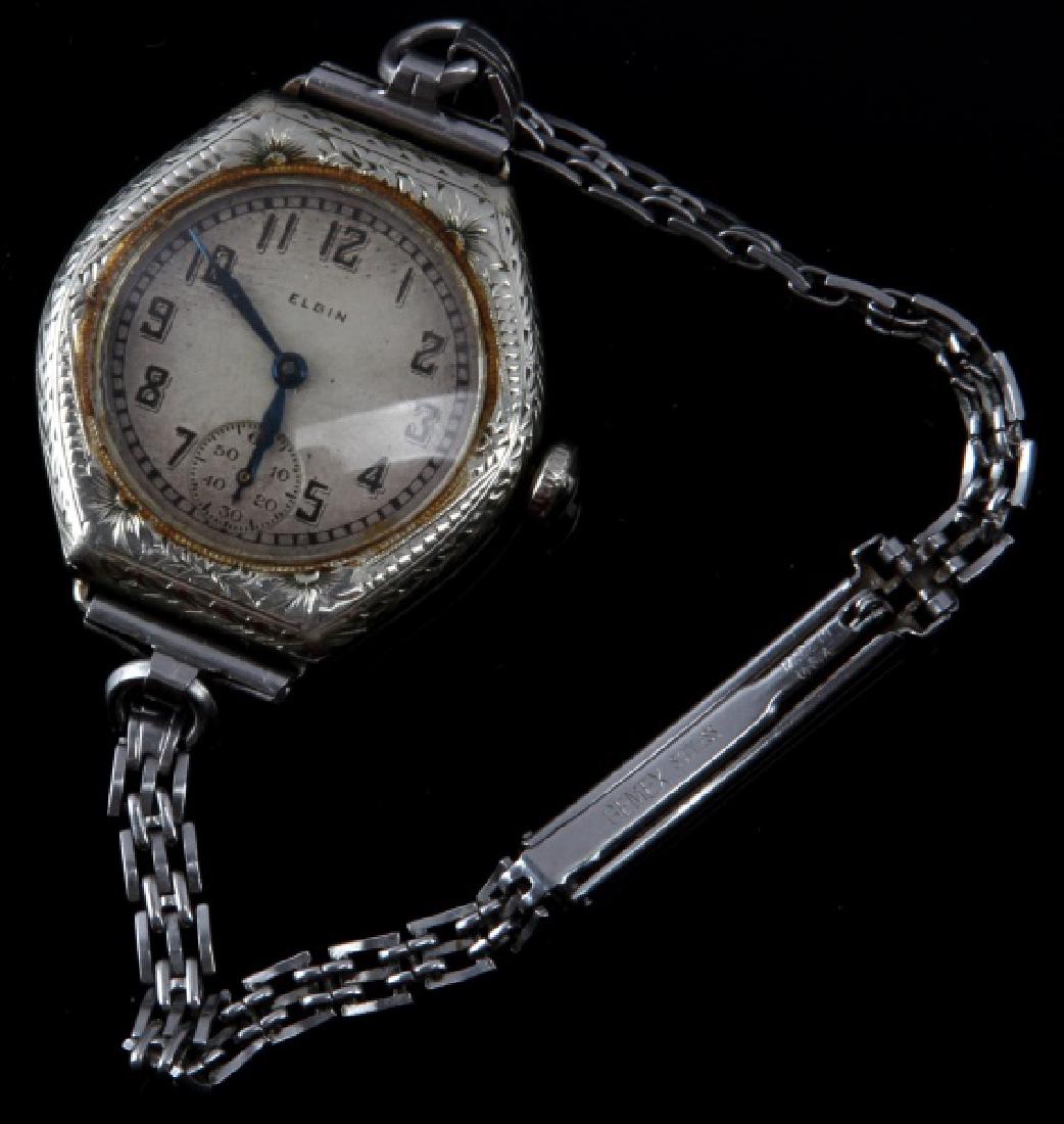 ANTIQUE ELGIN LADIES ART DECO WRIST WATCH: S/N 25887924 Grade 430 1923 6/0 7 jewels, runs strong 14K gold filled case.