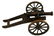 19TH CENTURY ANTIQUE MINIATURE BRASS SIGNAL CANNON - 2