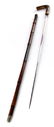 ANTIQUE HORN HANDLE SWORD CANE WALKING STICK - 3
