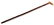 ANTIQUE WALRUS FOSSIL AND 14 KT GOLD SWORD CANE - 3