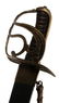 FRENCH CAVALRY OFFICERS SWORD BRASS W SCABBARD - 2