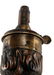 ANTIQUE DOUBLE DOLPHIN COPPER PISTOL POWDER FLASK - 3